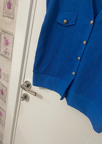 Ekol saks mavisi bluz - Görsel 4