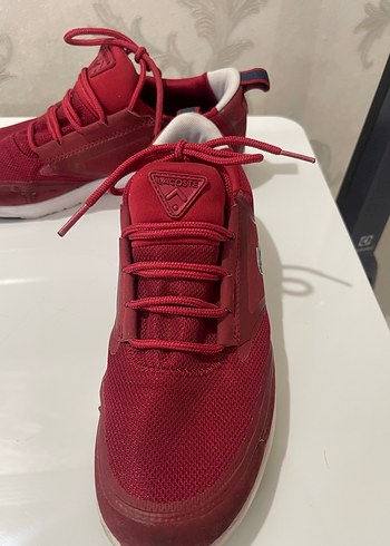 Lacoste Kırmızı Bağcıklı Kadın Spor Ayakkabı - Görsel 4