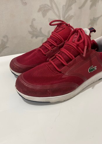 Lacoste Kırmızı Bağcıklı Kadın Spor Ayakkabı - Görsel 2