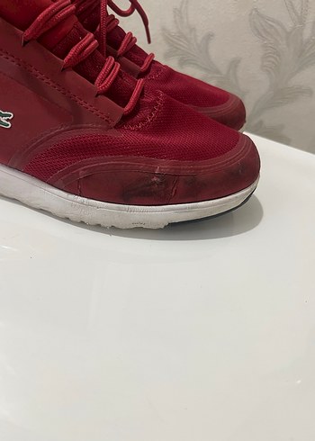 Lacoste Kırmızı Bağcıklı Kadın Spor Ayakkabı - Görsel 6