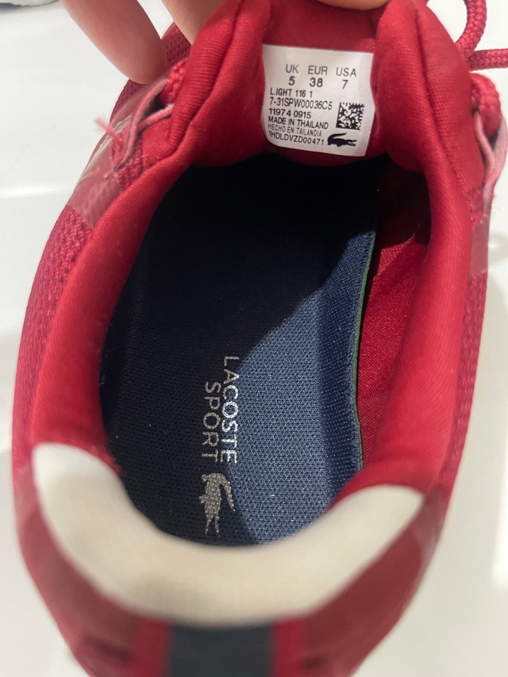 Lacoste Kırmızı Bağcıklı Kadın Spor Ayakkabı - Görsel 3