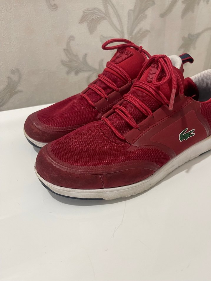 Lacoste Kırmızı Bağcıklı Kadın Spor Ayakkabı - Görsel 2