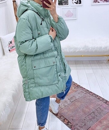 Oversize şişme mont