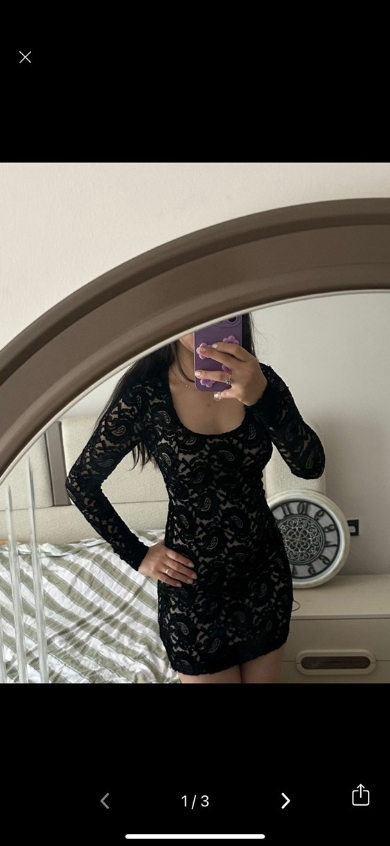 Dantel elbise vintage - Görsel 3