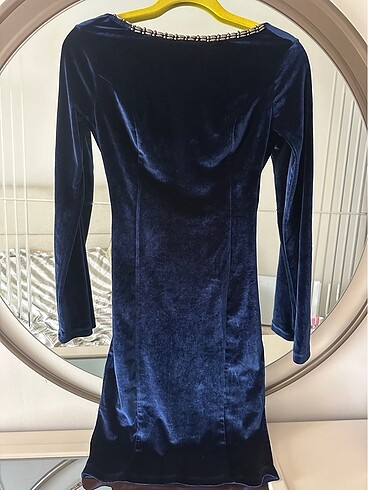 Kadife elbise - Görsel 5