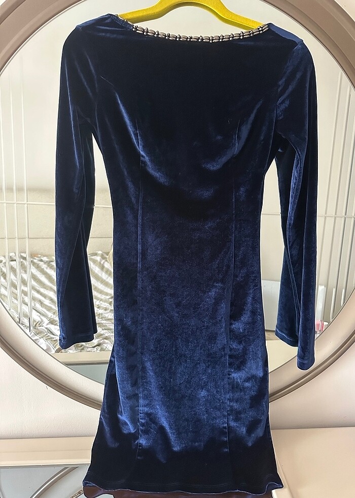 Kadife elbise - Görsel 5