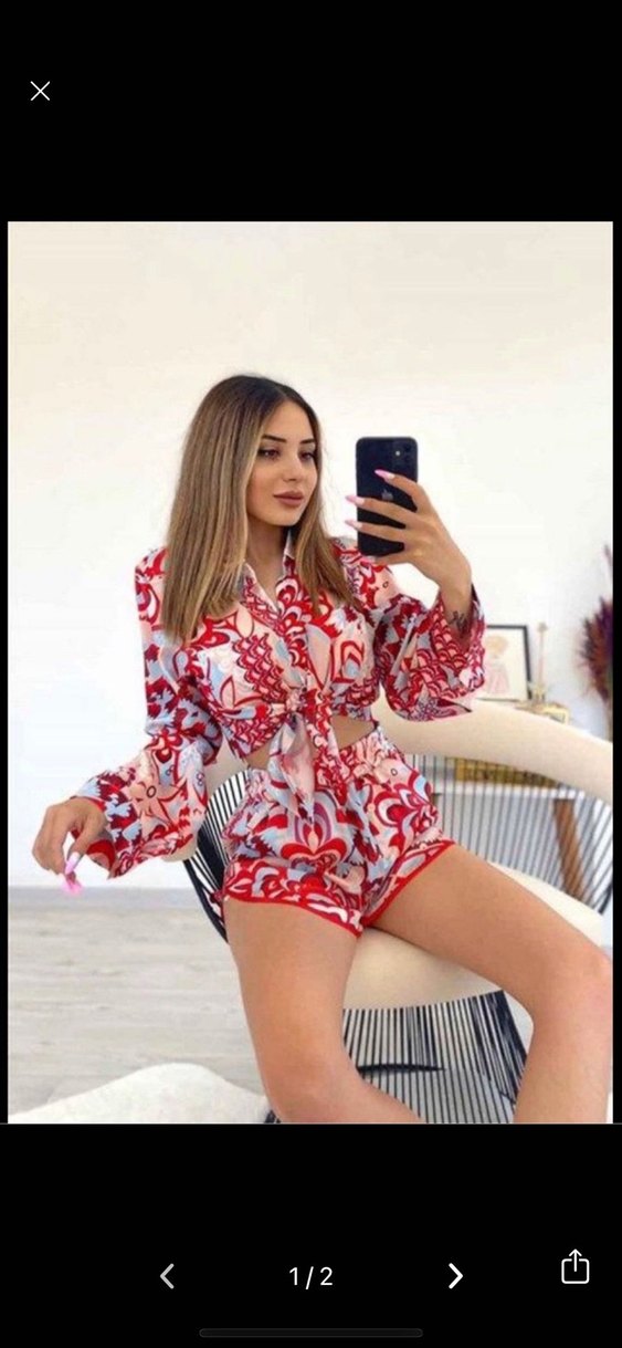 Bohem Kırmızı ikili takım - Görsel 2