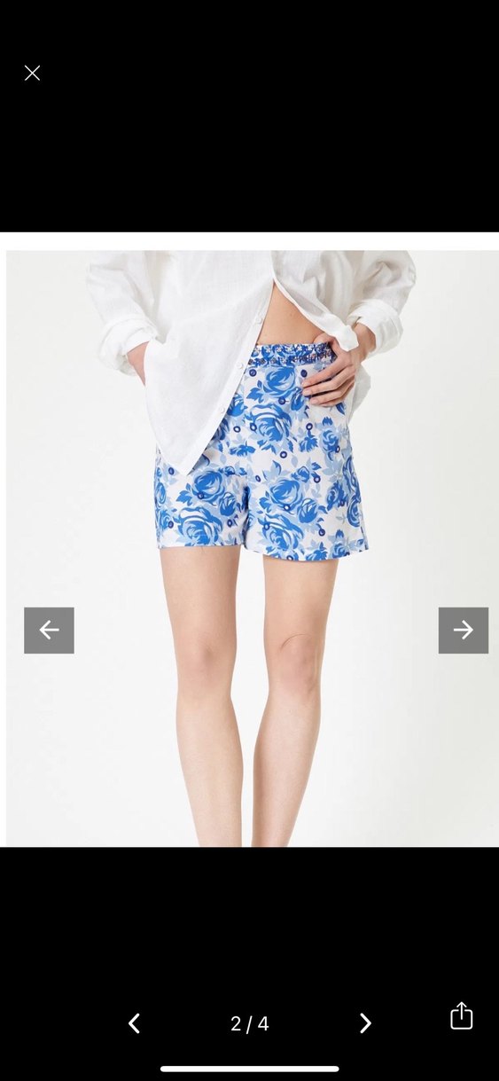 Açık Mavi  Mini Denim Şort takım - Görsel 2