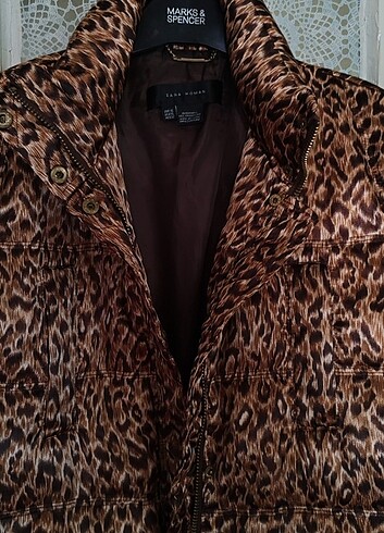 xl Beden kahverengi Renk ZARA LEOPAR PUF MONT