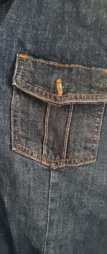l Beden PULL AND BEAR JEAN KOT ELBİSE CEKET