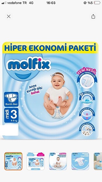 Molfıx 3 numara 108 adet