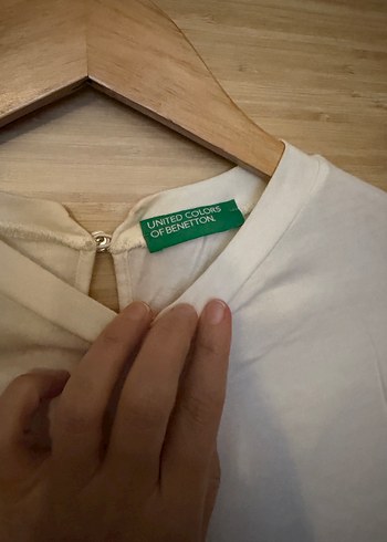 Kadın Beyaz penye Salaş Sweatshirt - Görsel 2