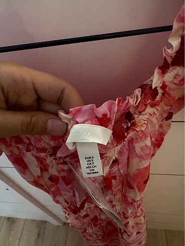 s Beden H&M çiçekli elbise