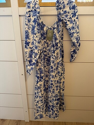 H&M mavi elbise