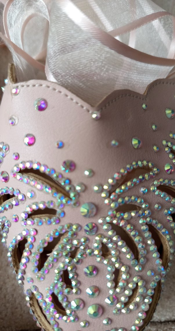 Pembe Payetli Nakışlı gelin Özel Ayakkabı - Görsel 2