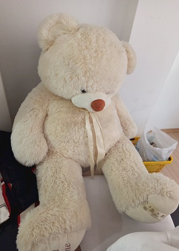 Beyaz Peluş Ayı Oyuncak - Görsel 2