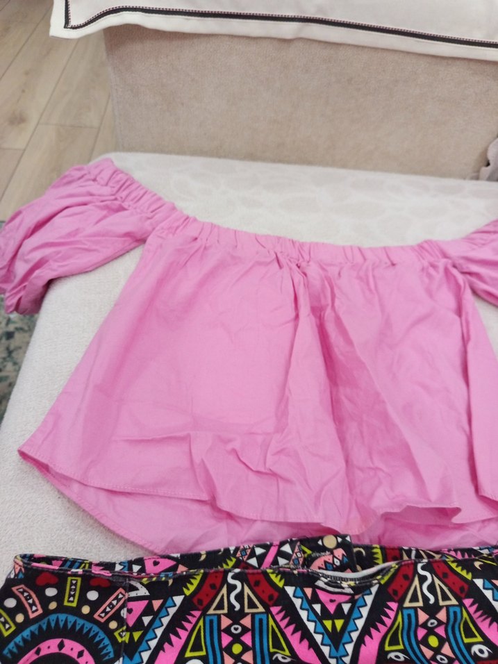 Renkli Baskılı Mini  Eteği - Görsel 2