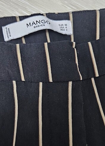 36 Beden siyah Renk Mango pantolon 