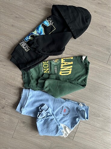 H&M erkek çocuk 3lü sweatshirt set