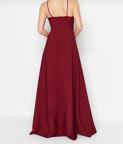 Mürdüm dokuma abiye trendyolmilla - Görsel 2