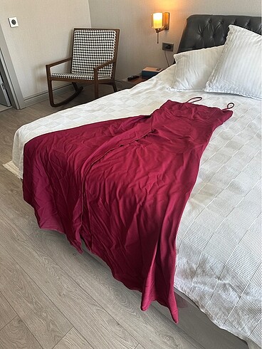 Mürdüm dokuma abiye trendyolmilla - Görsel 5