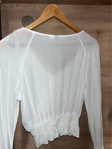 xs Beden h&m beyaz bluz