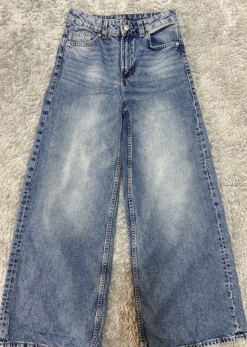 Kadın Geniş Paça Jean Pantolon