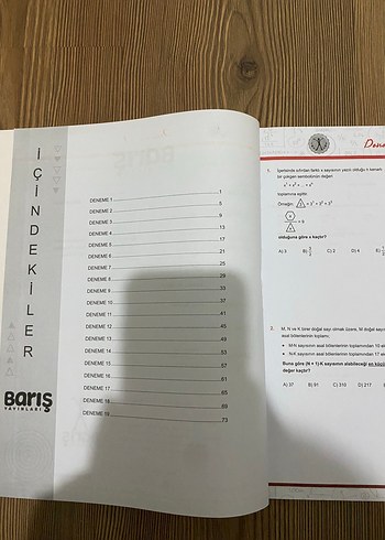 Barış Yayınları AYT Matematik Konu Denemeleri - İlk 10 Soru - Görsel 2