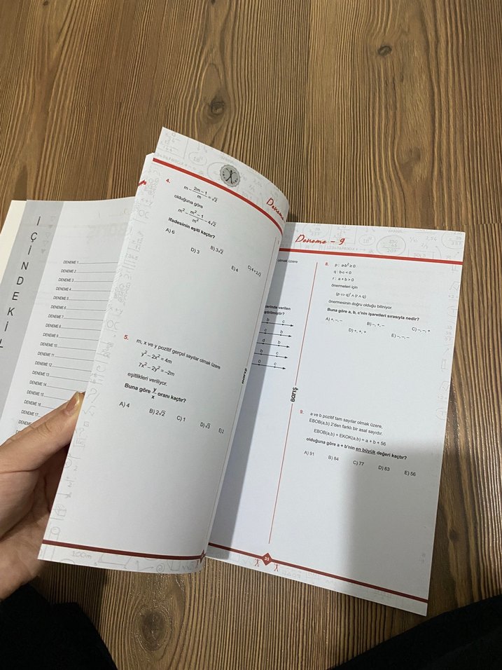 Barış Yayınları AYT Matematik Konu Denemeleri - İlk 10 Soru - Görsel 3