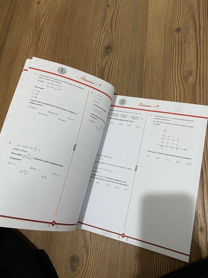 Barış Yayınları AYT Matematik Konu Denemeleri - İlk 10 Soru - Görsel 4