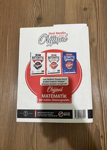 Orijinal Yayınları AYT Matematik Soru Bankası - Görsel 4
