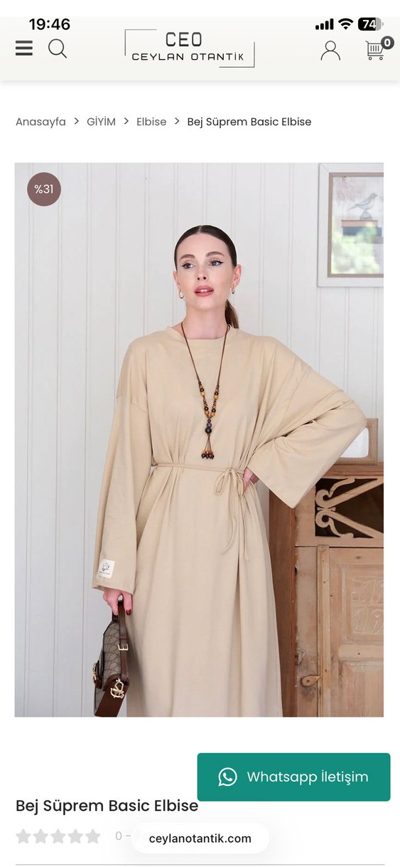 Ceylanotantik Basic Elbise - Görsel 2