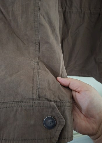 Düğmeli Kahverengi Erkek mont - Görsel 10