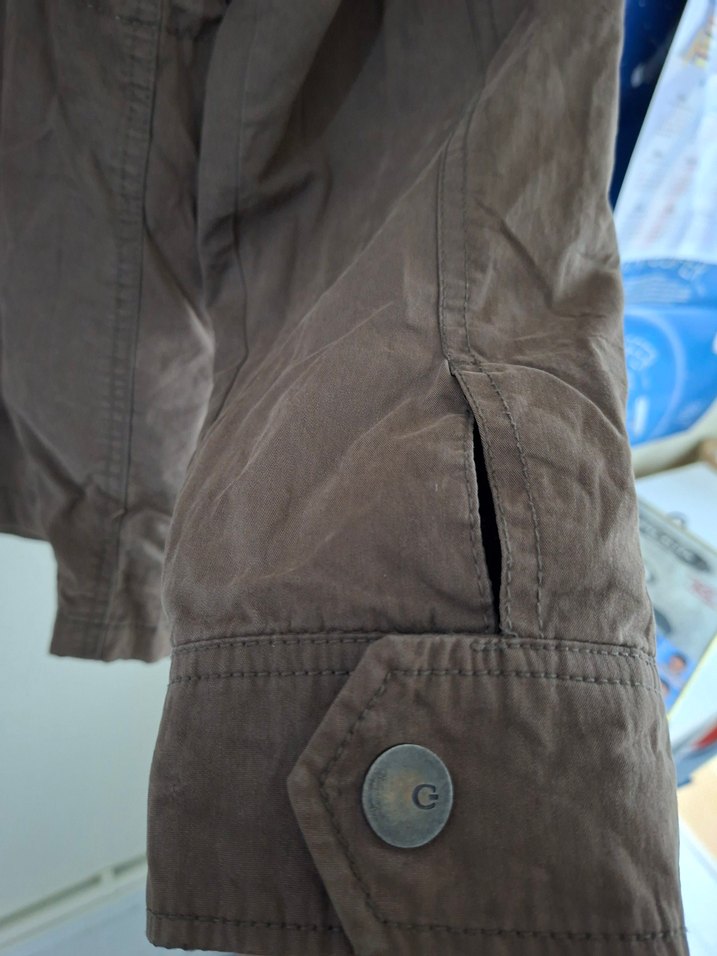 Düğmeli Kahverengi Erkek mont - Görsel 5