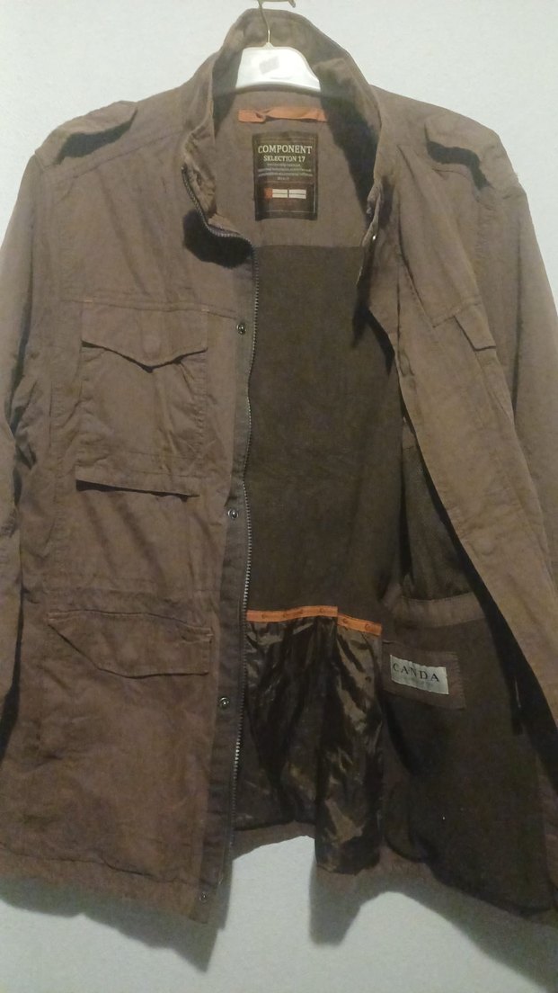 Düğmeli Kahverengi Erkek mont - Görsel 3