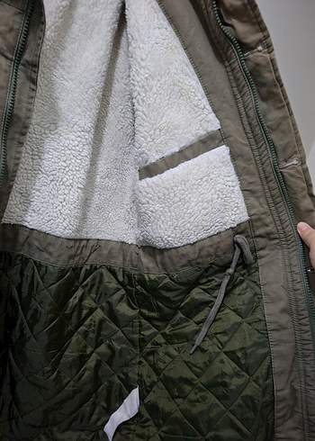 Bej Düğmeli Erkek Mont - Görsel 3