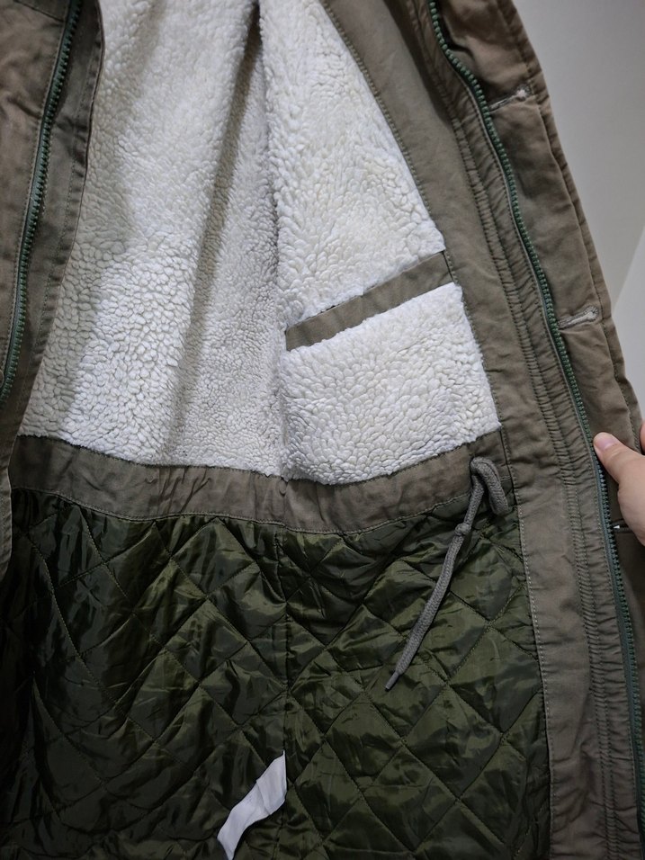 Bej Düğmeli Erkek Mont - Görsel 3