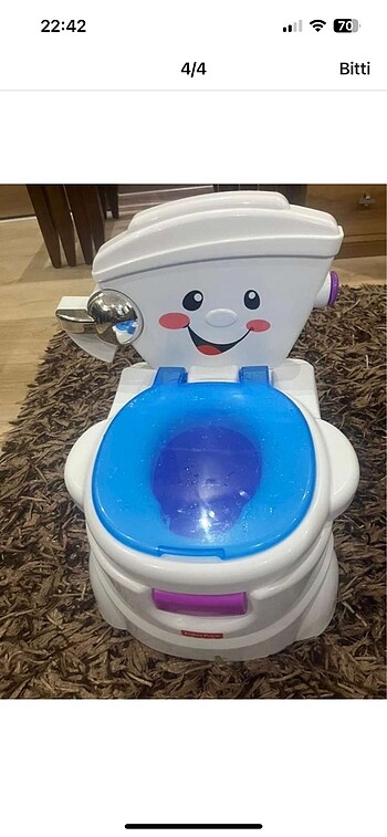 Fisher price eğitici eğlenceli tuvalet