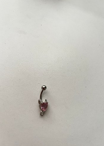 Pembe Boncuklu Kadın Göbek Piercingi - Görsel 2