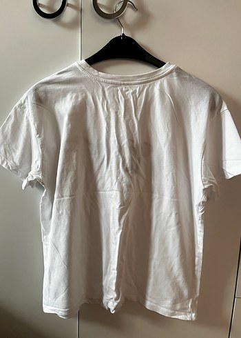 Beyaz Paris Temalı Baskılı Kadın Tişörtü - Görsel 4