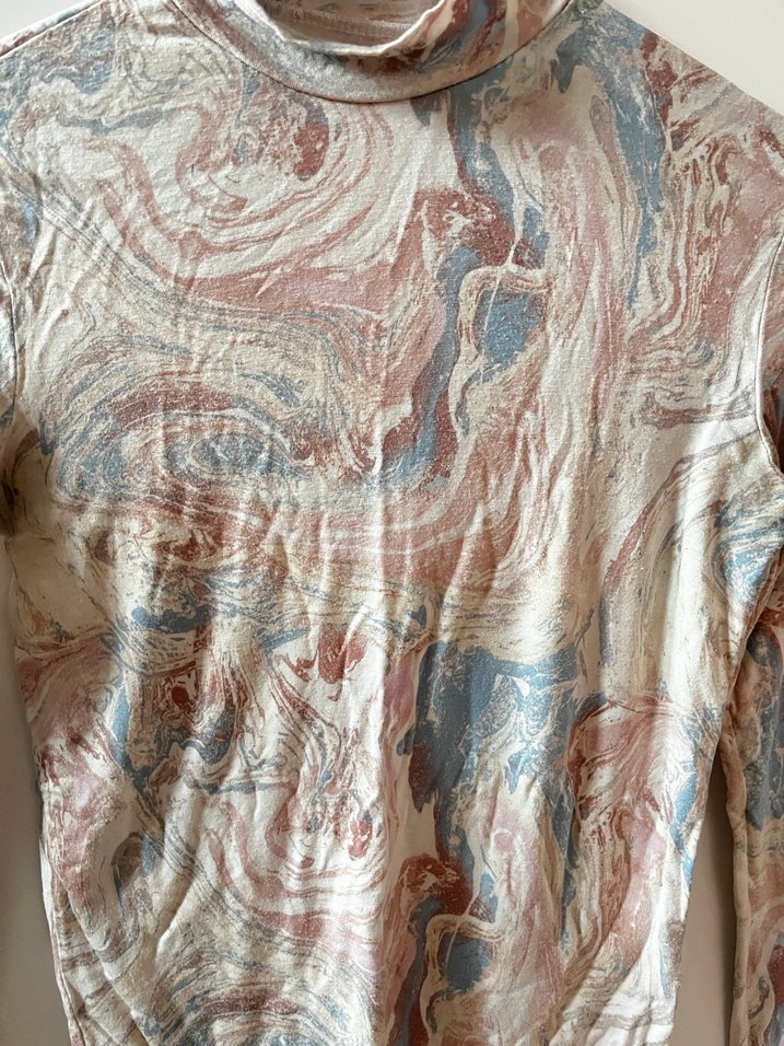 Bohem Tarzda Çok Renkli Uzun Kollu Bluz - Görsel 2