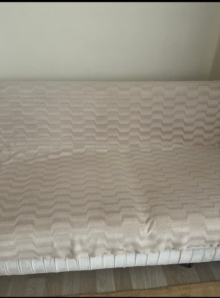 Bej Gri Modern Düz Desenli Kanepe Örtüsü - Görsel 4