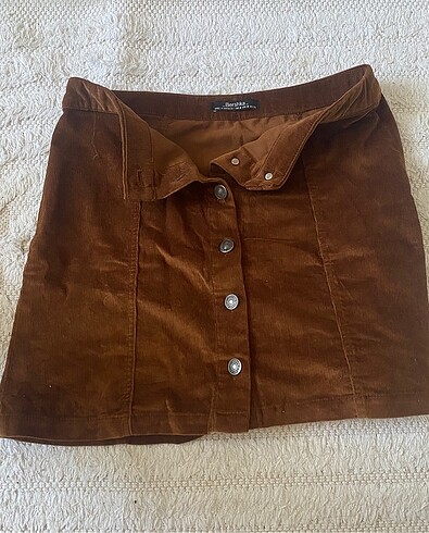 Bershka Kadife Mini Etek
