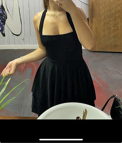 simli elbise