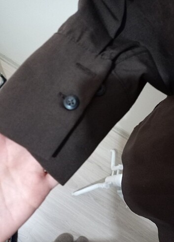 m Beden Vou Acı Kahve Gömlek