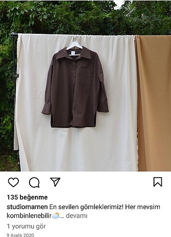 Suud Collection Vou Acı Kahve Gömlek