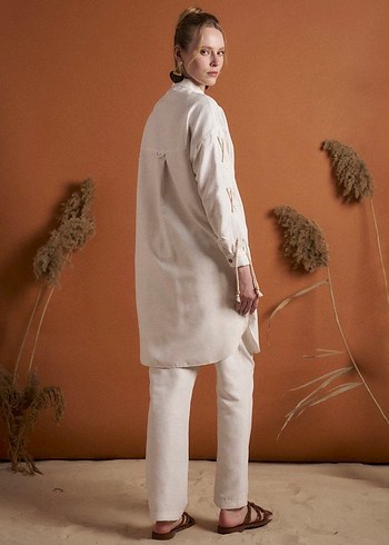 Kayra tesettür gömlek tunik - Görsel 4