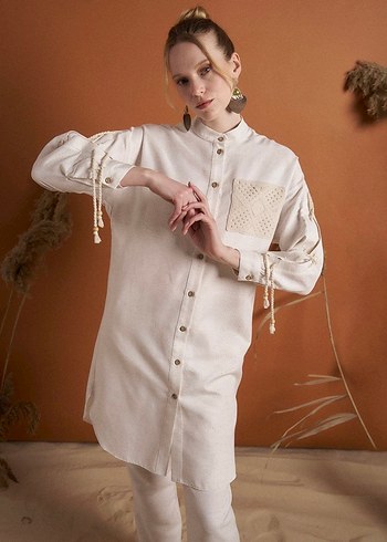 Kayra tesettür gömlek tunik - Görsel 5