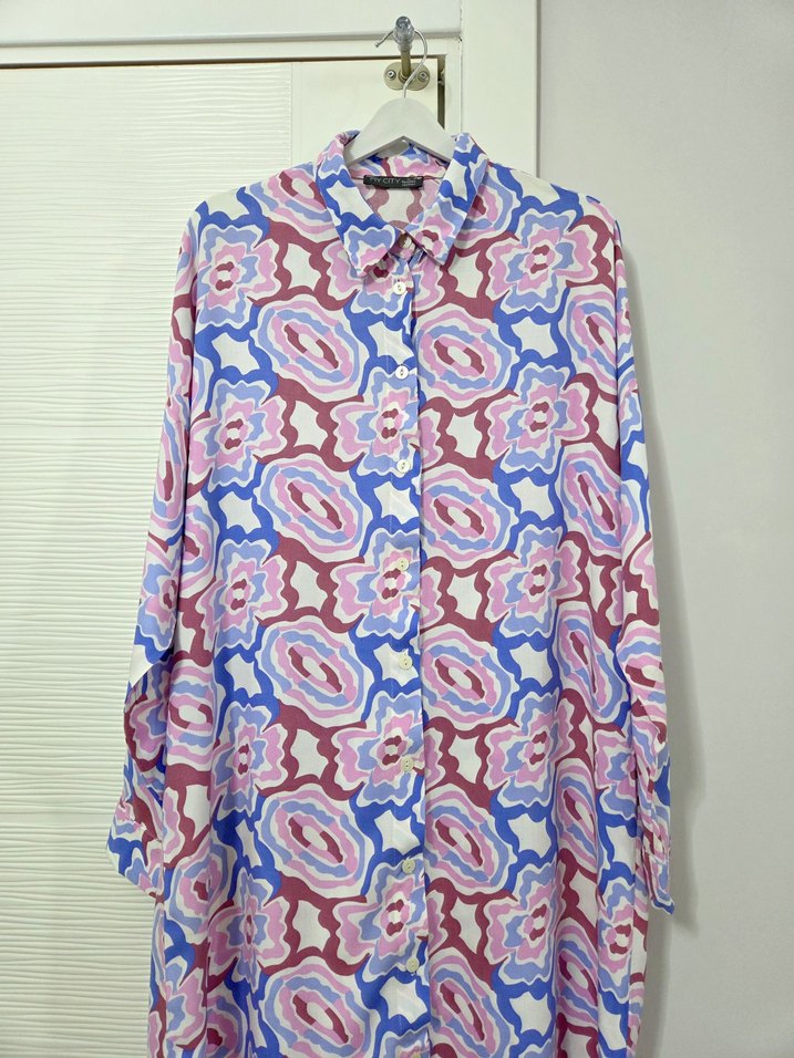 Tunik gömlek elbise - Görsel 2