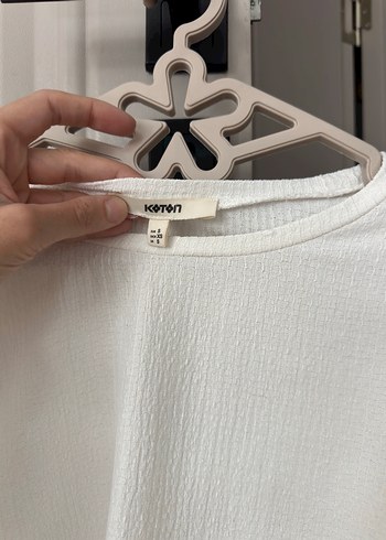 Beyaz Keten Kadın Bluz - Görsel 4